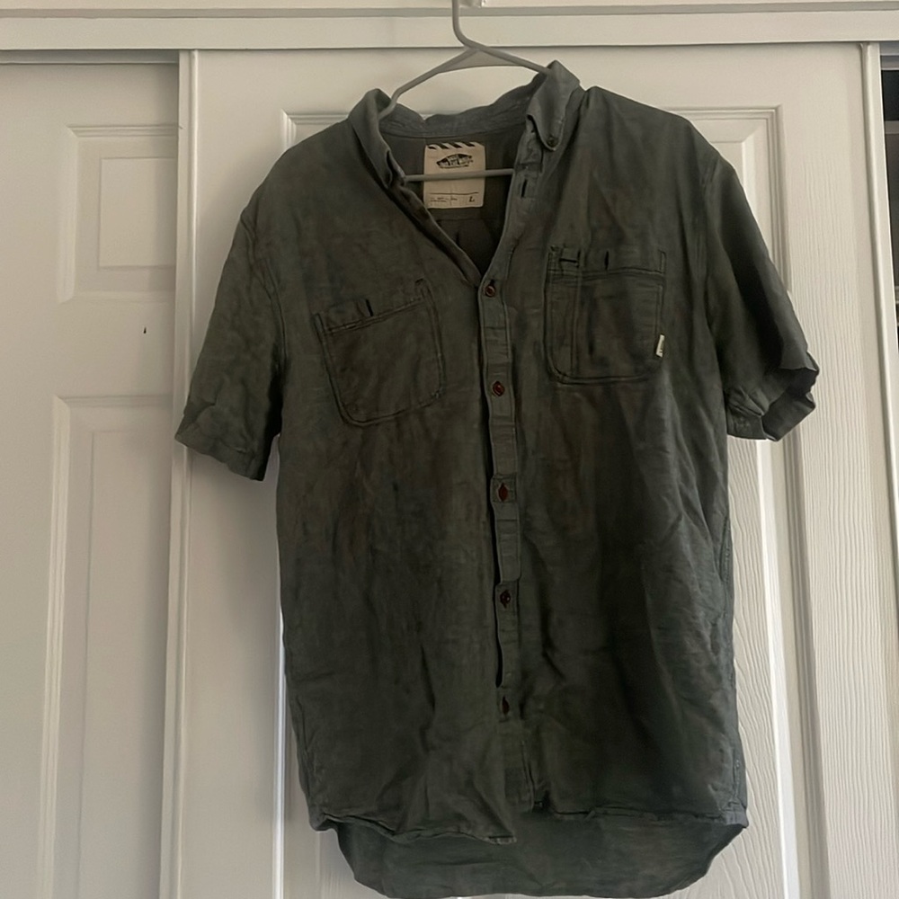 VANS men button down size L